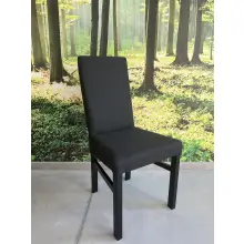 OD RĘKI ! MODERN M3  krzesło tapicerowane w tkaninie Inari 100 w klasycznym czarnym kolorze